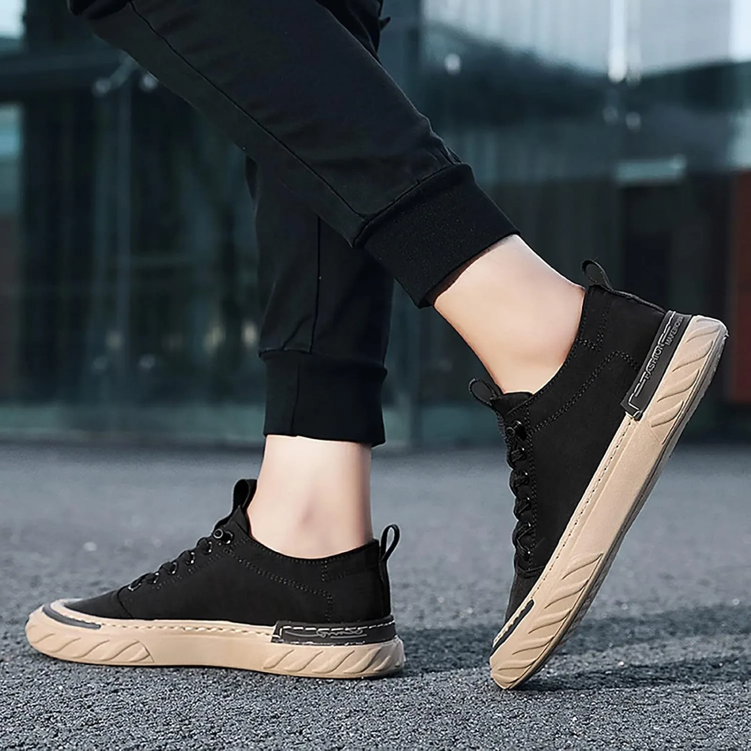 Men Low Top Breathable Casual Sport Shoes Mens Wide Comfortable Dress Shoes Sneaker
