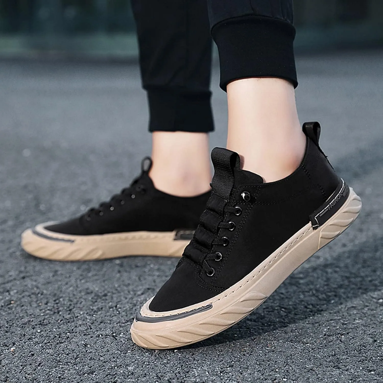 Men Low Top Breathable Casual Sport Shoes Mens Wide Comfortable Dress Shoes Sneaker