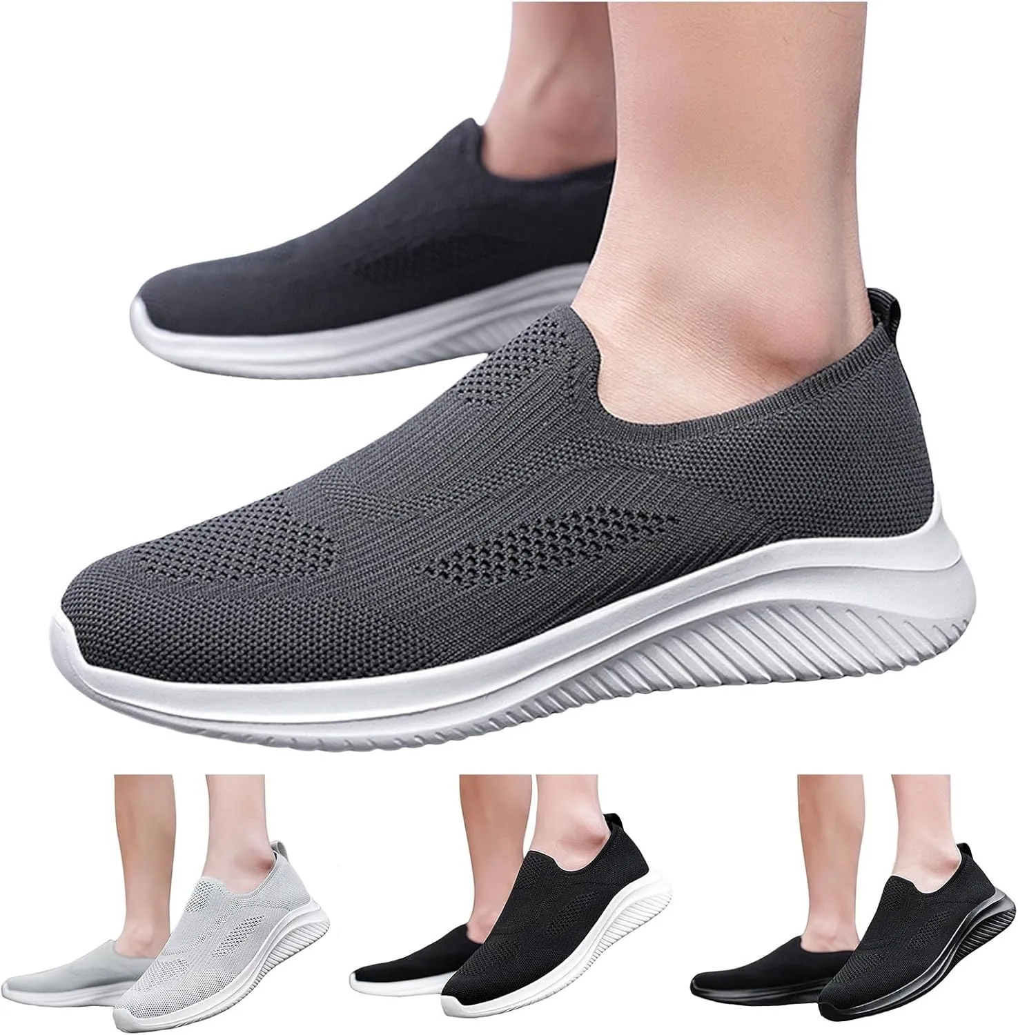 Men Sports Shoes Fashionable New Pattern Simple Solid Color Comfortable Flat Bottom Shoes Mens Sneaker