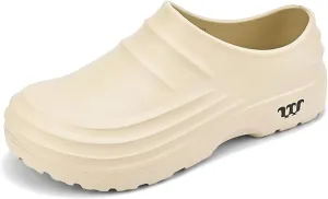 Men's and Women's Slip-Resistant Work Shoes Clogs Comfortable Nursing Nurse Shoes for Gardener Kitchen Office Seaside Indoor and Outdoor Slip Resistant, Lightweight Armadillo Clogs
