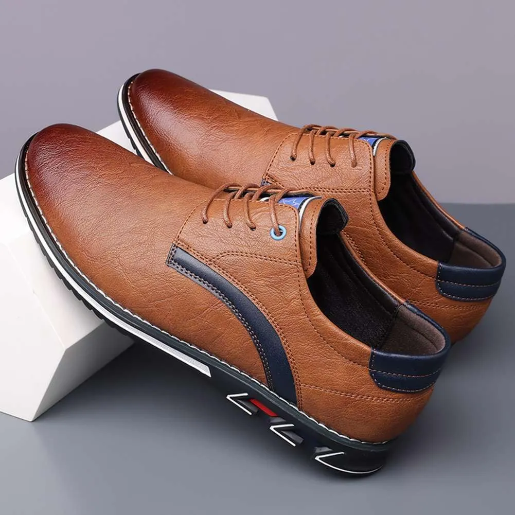 Men's Business Office Oxford Shoes Plus Size Leather Fashion Dress Sneakers Comfort Walking Driving Shoes