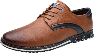 Men's Business Office Oxford Shoes Plus Size Leather Fashion Dress Sneakers Comfort Walking Driving Shoes