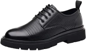 Men's Classic Lace-up Formal Oxfords Fashion Comfortable Breathable Summer Shoes for Men