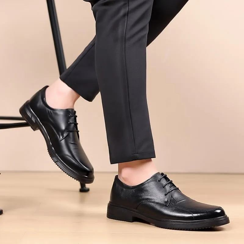 Men's Classic Oxfords Shoes Mens Fashion Lace-up Patent Leather Tuxedo Shoes