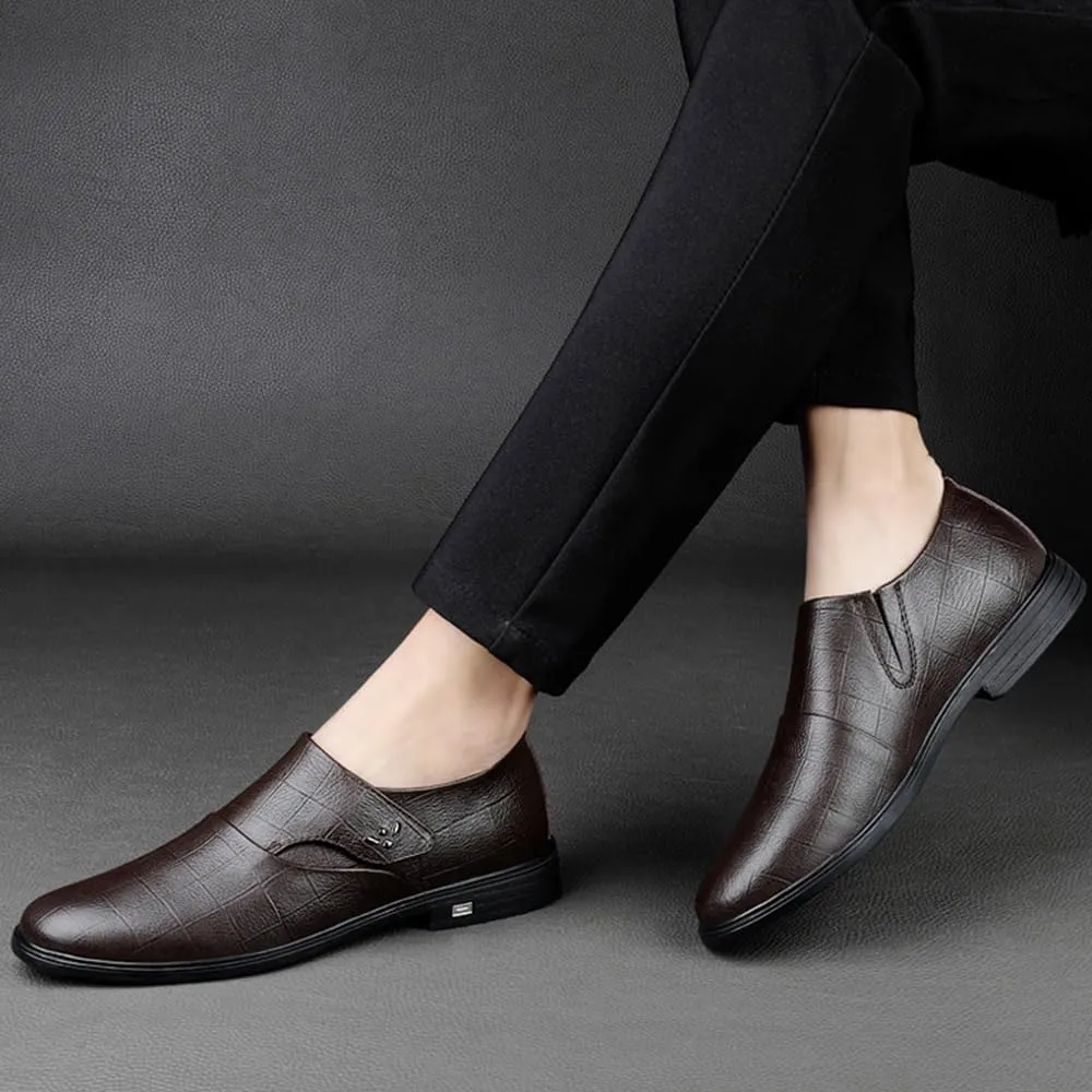 Mens Derby Shoes Luxury Office Comfortable Loafers Classic Business Dress Shoes