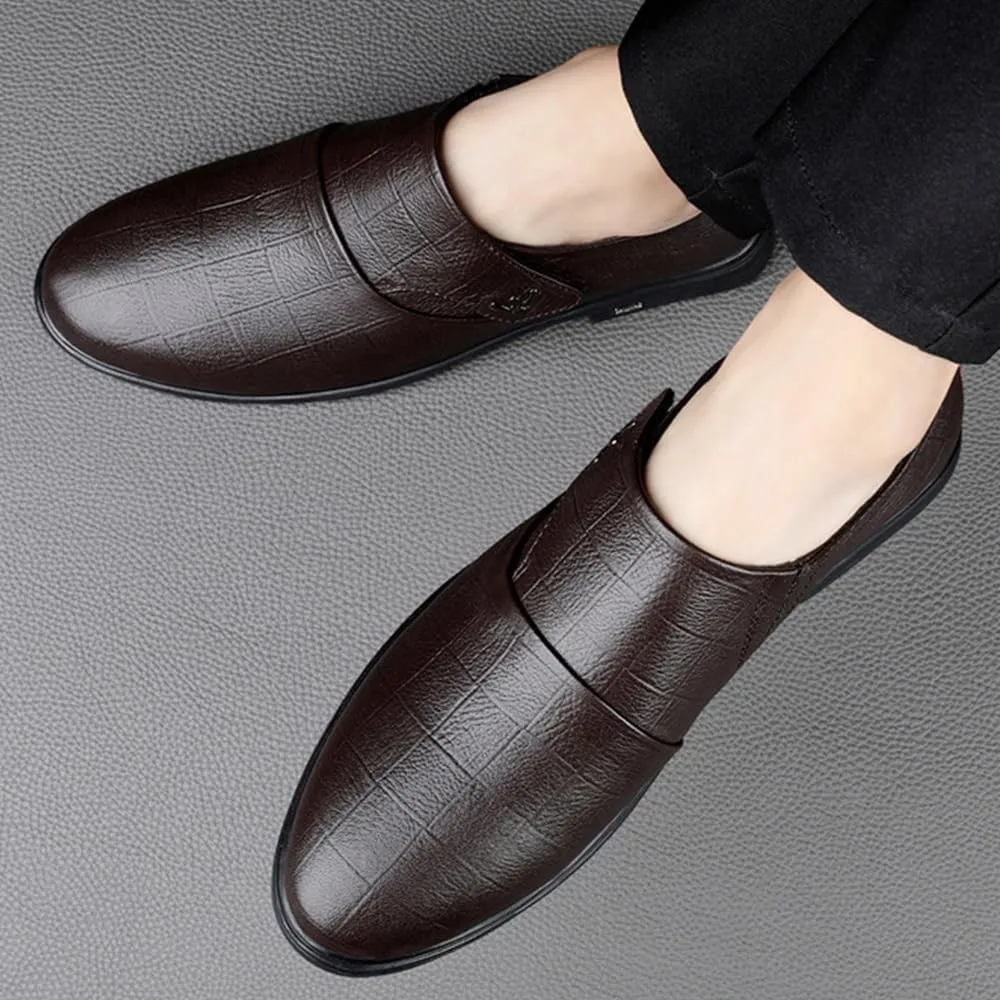 Mens Derby Shoes Luxury Office Comfortable Loafers Classic Business Dress Shoes