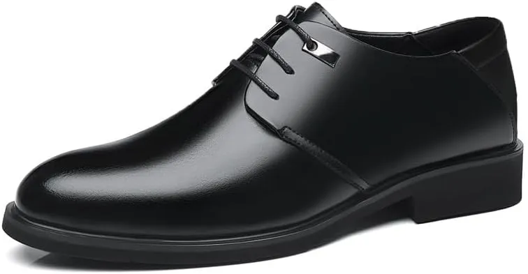 Men's Dress Shoes Men Breathable Leather Wingtip Brogue Oxfords Shoes Comfortable Formal Dress Sneaker Lace Up Derby Shoes