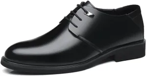 Men's Dress Shoes Men Breathable Leather Wingtip Brogue Oxfords Shoes Comfortable Formal Dress Sneaker Lace Up Derby Shoes