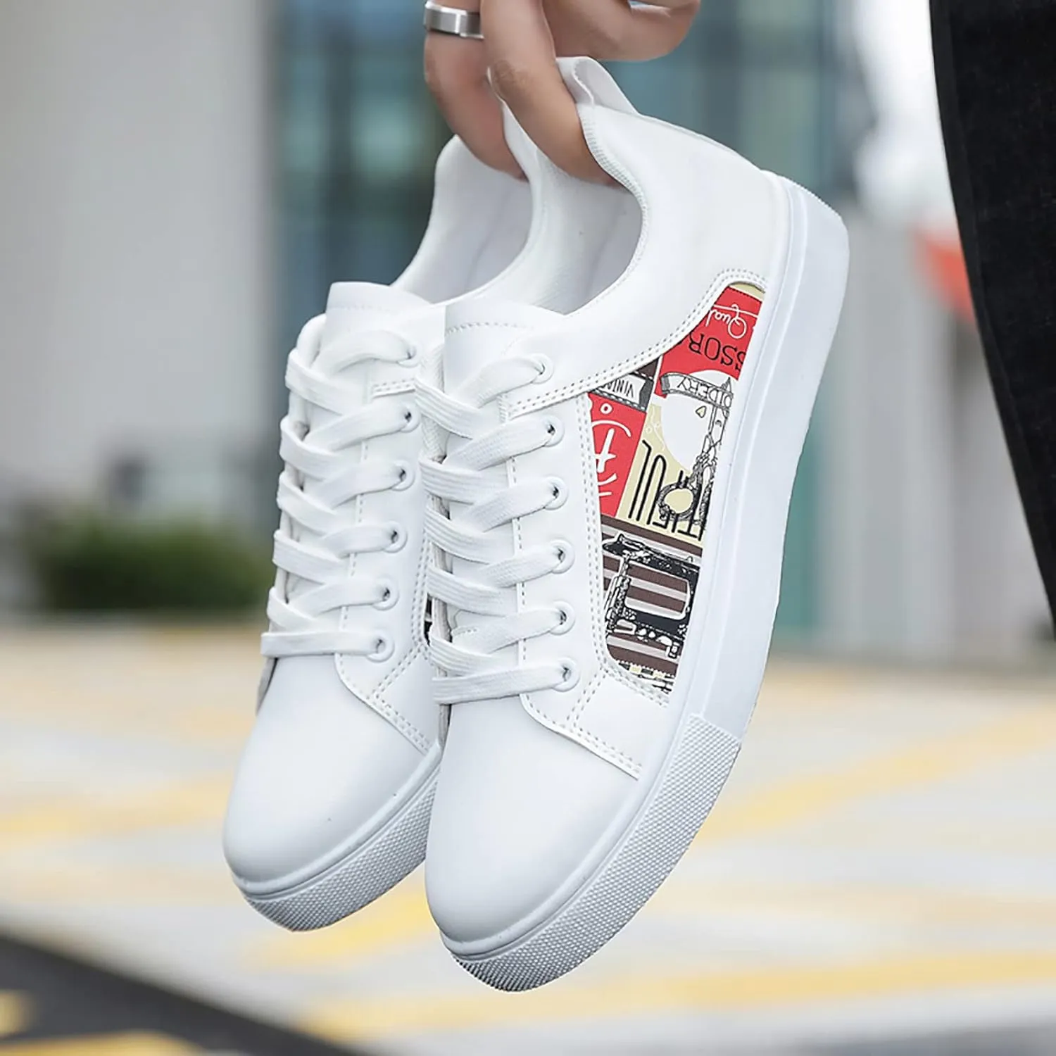 Men's Fashion Sneakers Men Retro All Casual Shoes Small White Shoes Trendy Skate Shoe