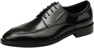 Men’s Formal Leather Oxford Business Dress Shoes Wedding Comfortable Pointed Toe Classic Lace Up Walking Non-Slip Shoes for Men