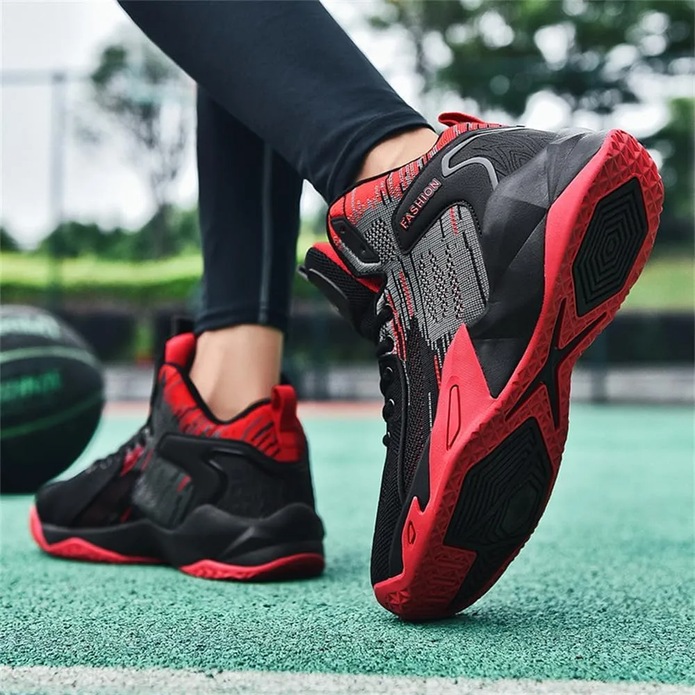 Men's High Top Impact-Absorbing Non-Slip Abrasion-Resistant Basketball Shoes Fashion Running Walking Sneakers Athletic Trainers