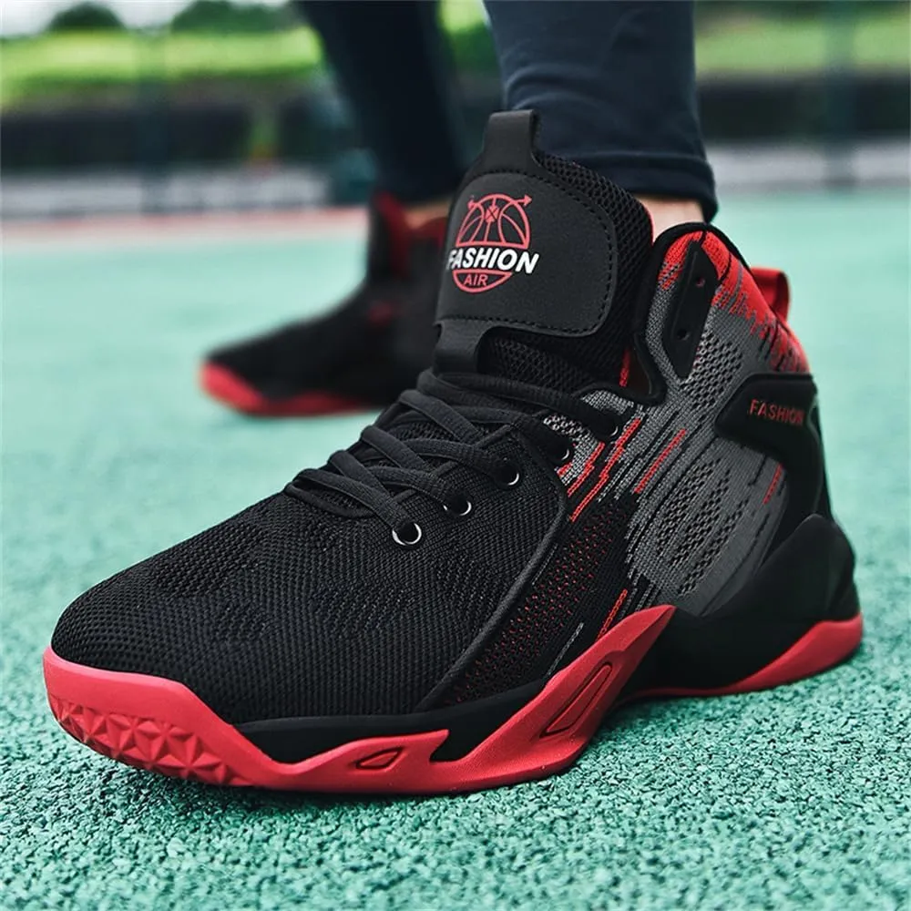 Men's High Top Impact-Absorbing Non-Slip Abrasion-Resistant Basketball Shoes Fashion Running Walking Sneakers Athletic Trainers