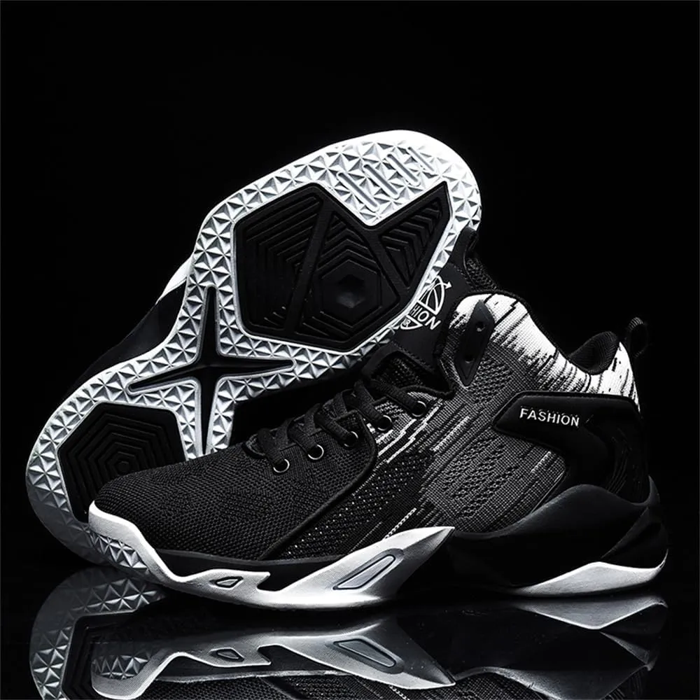 Men's High Top Impact-Absorbing Non-Slip Abrasion-Resistant Basketball Shoes Fashion Running Walking Sneakers Athletic Trainers