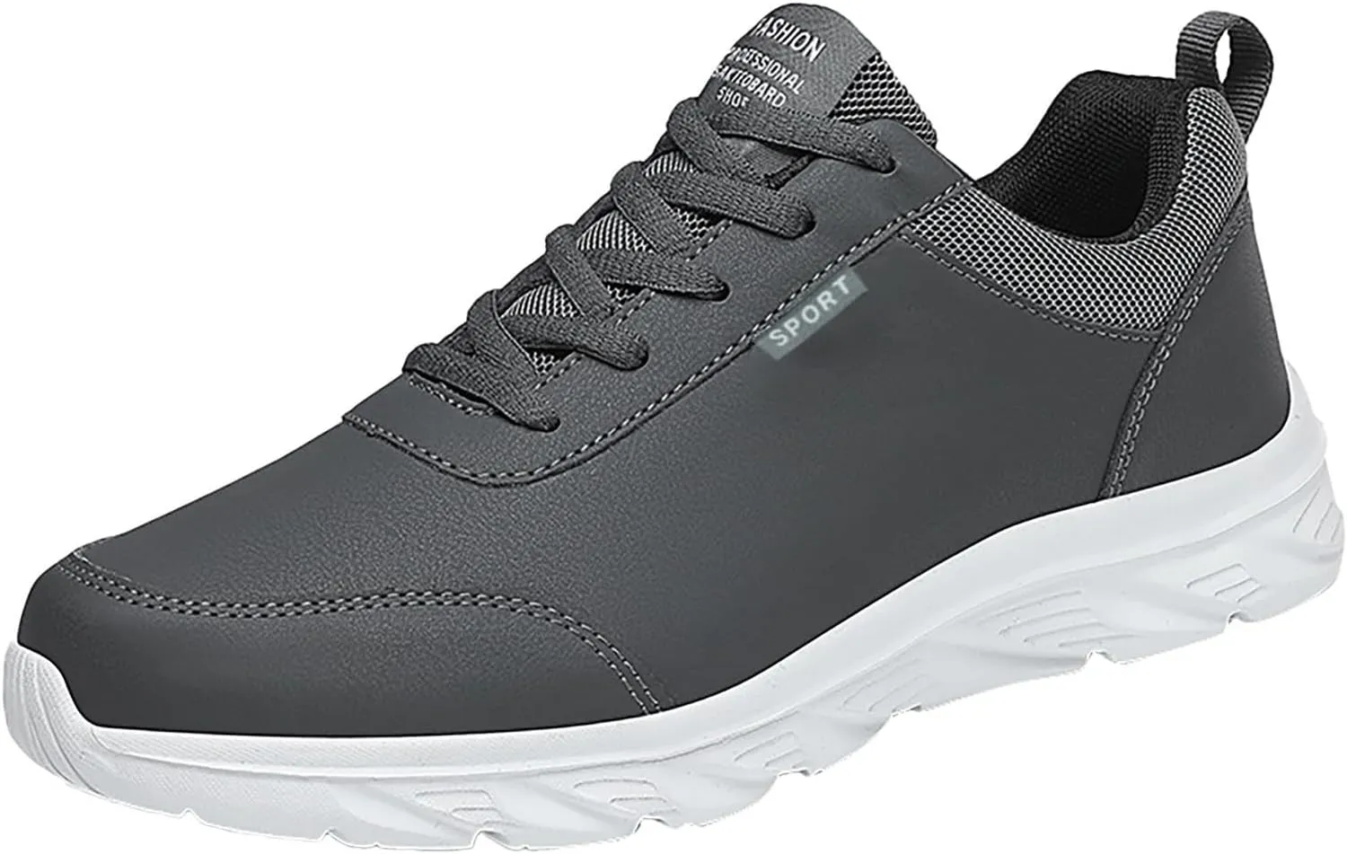 Men's Lace Up Memory Foam Sneakers Lightweight Breathable Walking Shoe Gym Tennis Men's Comfortable Dress Shoes