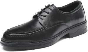 Men's Lace-Up Tuxedo Shoes Patent Leather Formal Dress Shoes Comfortable Office Wear Mens Derby Shoes(Black,10)