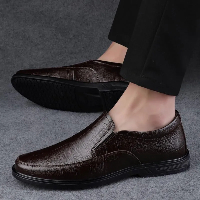 Mens Loafers Modern Classic Formal Men's Leather Dress Shoe