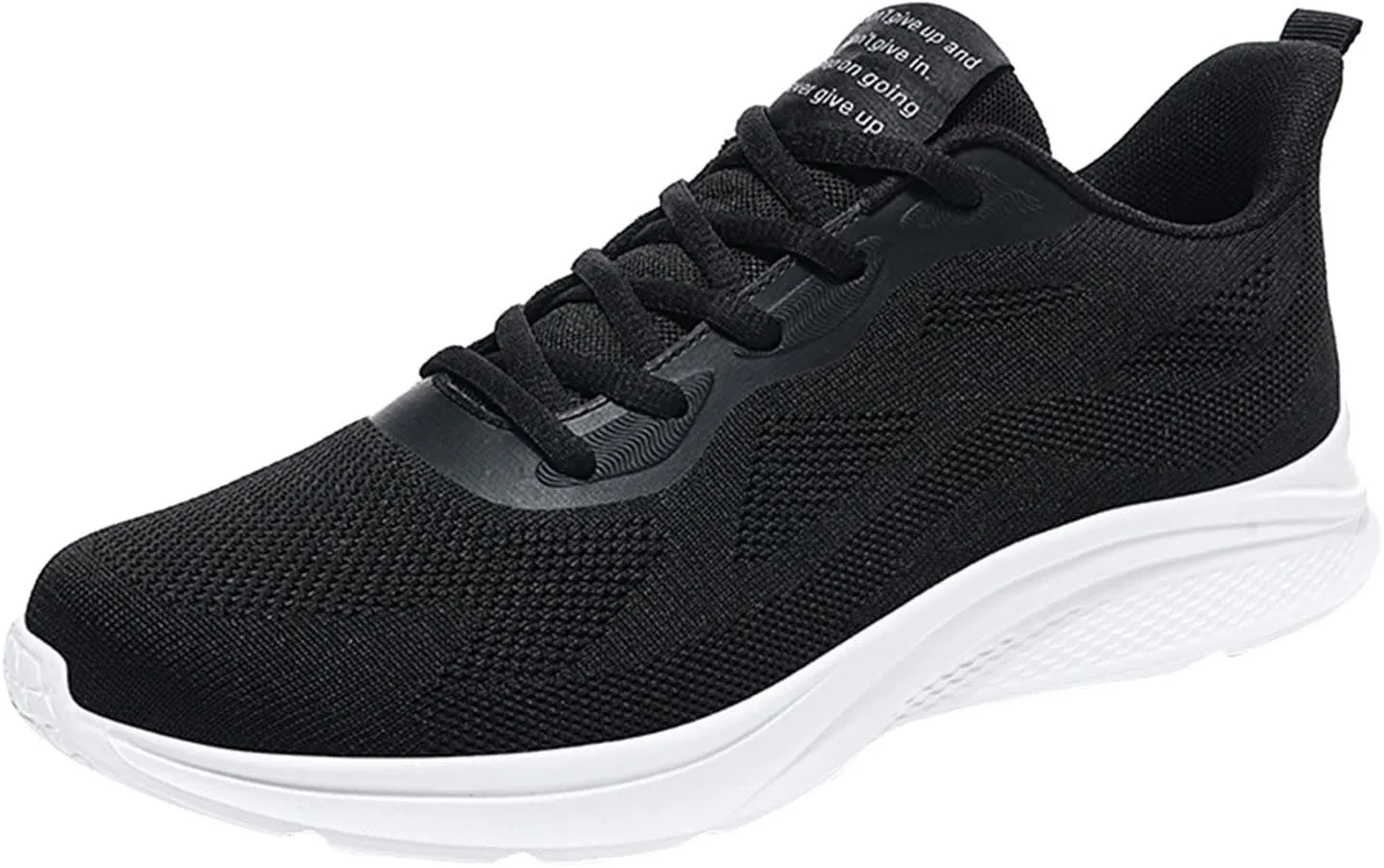 Mens Mesh Breathable Lace Up Solid Color Casual Fashion Simple Shoes Running Sneaker Socks Shoes for Men