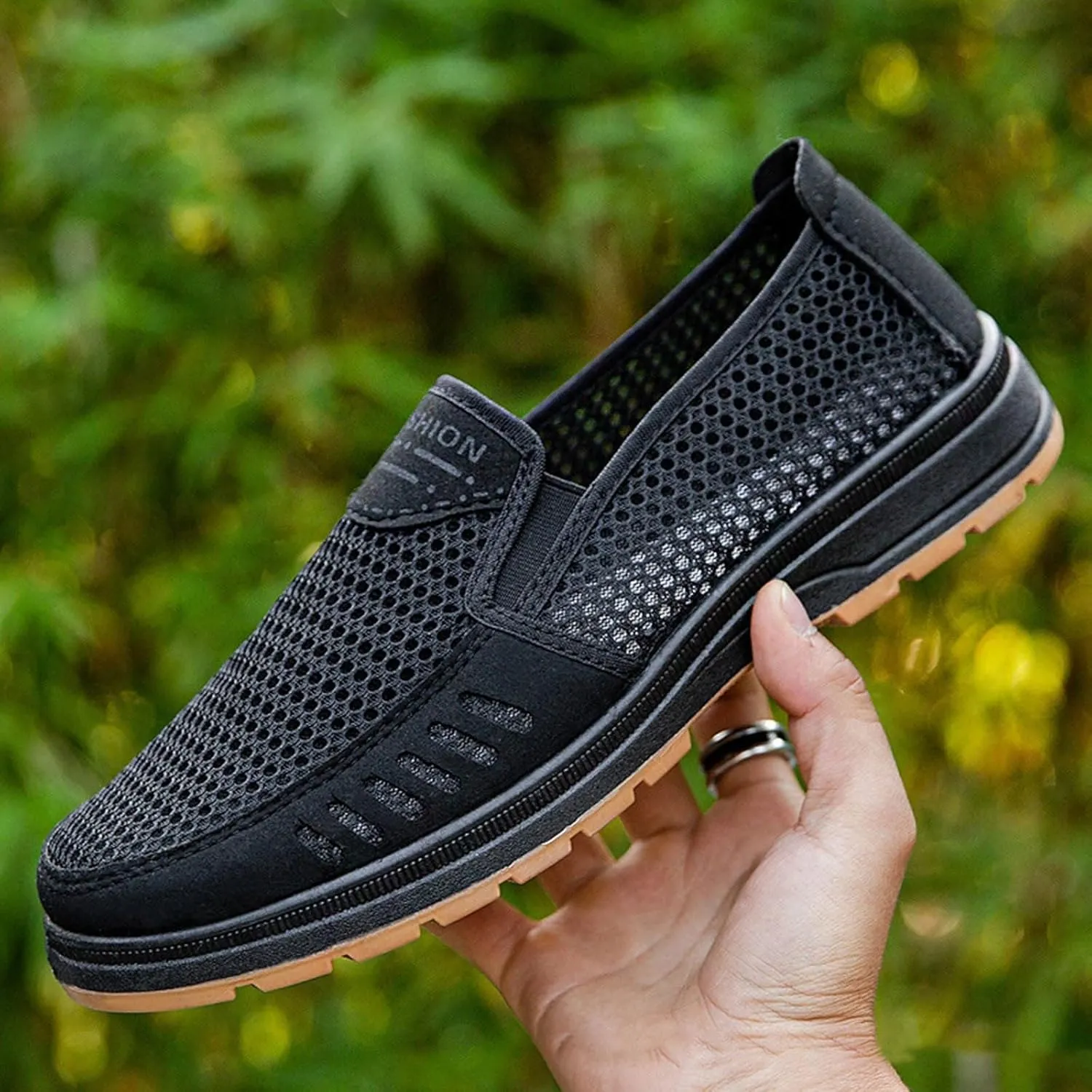 Men's Non Slip Barefoot Minimalist Shoes Casual Sneaker Mesh Breathable Walking Shoe Lightweight Barefoot Shoes
