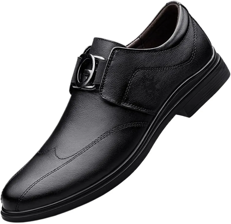 Mens Oxfords Shoes Classic Pointed Toe Orthopedic Leather Shoes Faux Patent Leather Tuxedo Dress Shoes