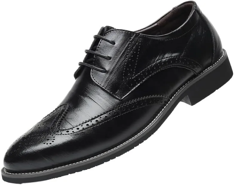 Men's Patent Leather Dress Shoes Mens Formal Business Casual Oxford Shoes Fashion Wedding Tuxedo Shoes for Men(10)