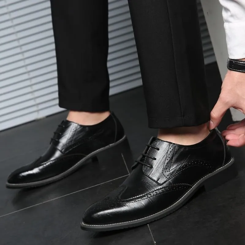 Men's Patent Leather Dress Shoes Mens Formal Business Casual Oxford Shoes Fashion Wedding Tuxedo Shoes for Men(10)