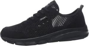 Mens Running Shoes Slip-on Walking Tennis Sneakers Lightweight Breathable Casual Soft Sole Mesh Workout Sports Shoes