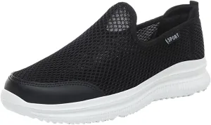 Mens Running Shoes Slip-on Walking Tennis Sneakers Lightweight Breathable Casual Soft Sole Mesh Workout Sports Shoes