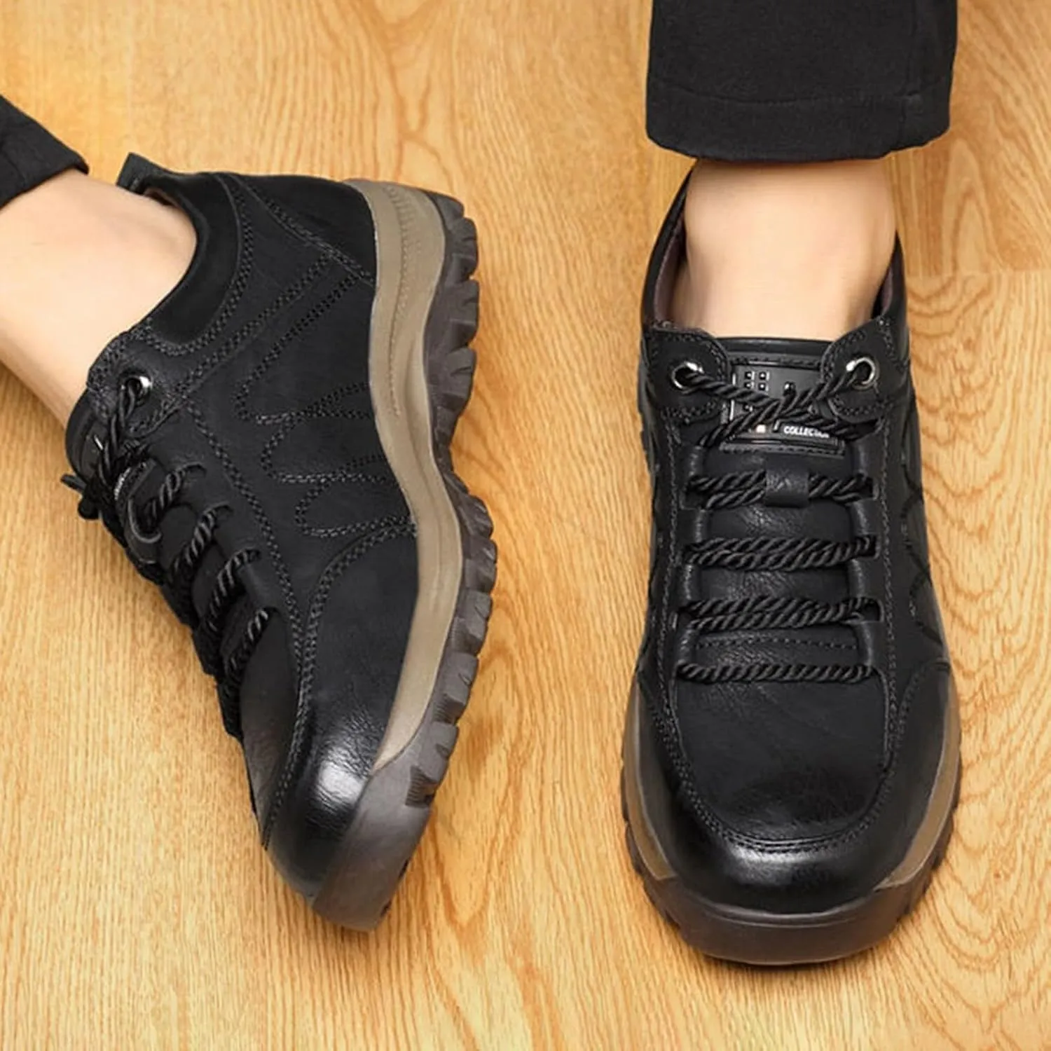 Men's Slip Shoes and Winter Single Cotton Casual Shoes Men's Hiking Sneakers Cotton Thickened and Warm