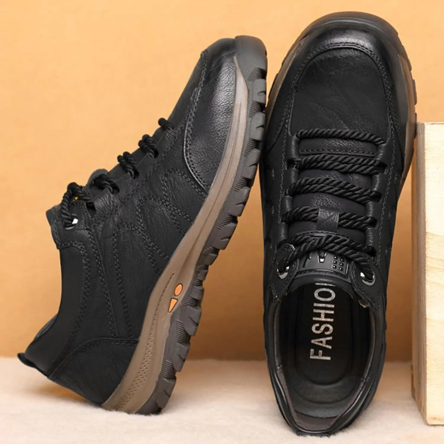 Men's Slip Shoes and Winter Single Cotton Casual Shoes Men's Hiking Sneakers Cotton Thickened and Warm