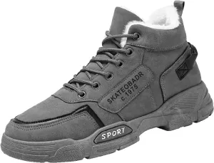 Men's Slip Shoes Men Shoes Winter Plush Casual Men Warm Work Clothes Casual for