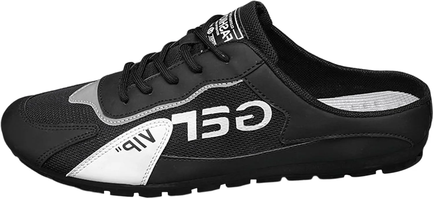 Men's Sneakers New Men's Shoes Trend Versatile Casual Shoes Lazy Man Half Slipperboard Male