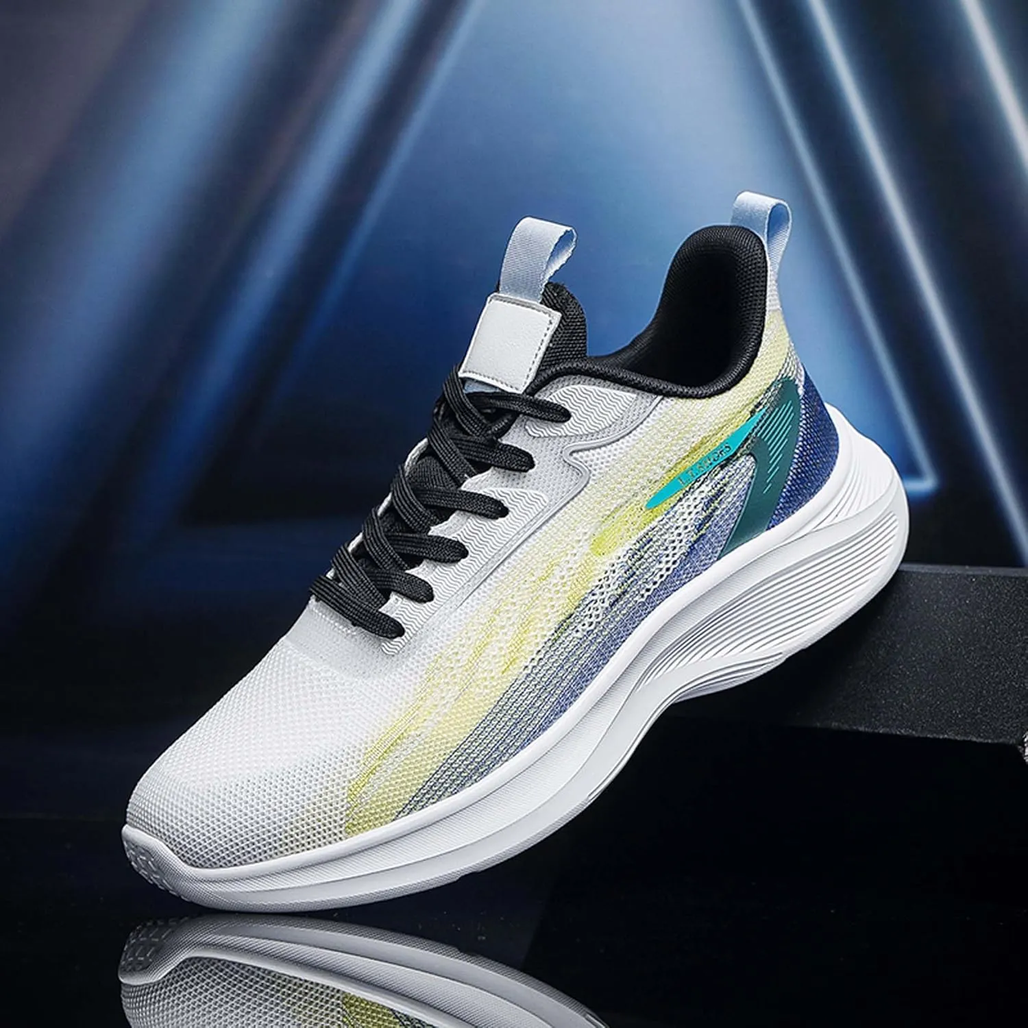 Men's Sneakers,Lightweight Running Shoes,Casual Sneakers,Indoor and Outdoor Sneakers Trainers,Soft Breathable Knitted Mesh,Non-Slip Shock Absorption,Men's Jogging Shoes,Daily Walking Shoes