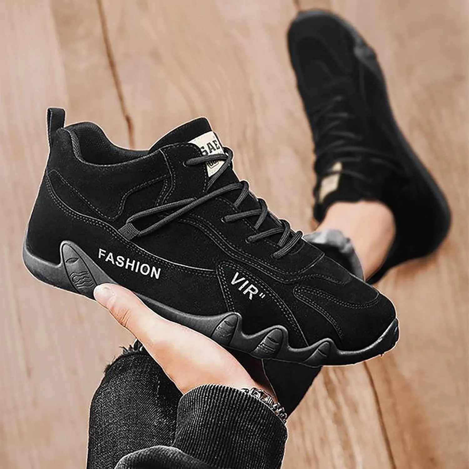 Mens Tennis Shoes Sports Shoes for Men Popular Labor Work Wear High Top Board Casual Leisure