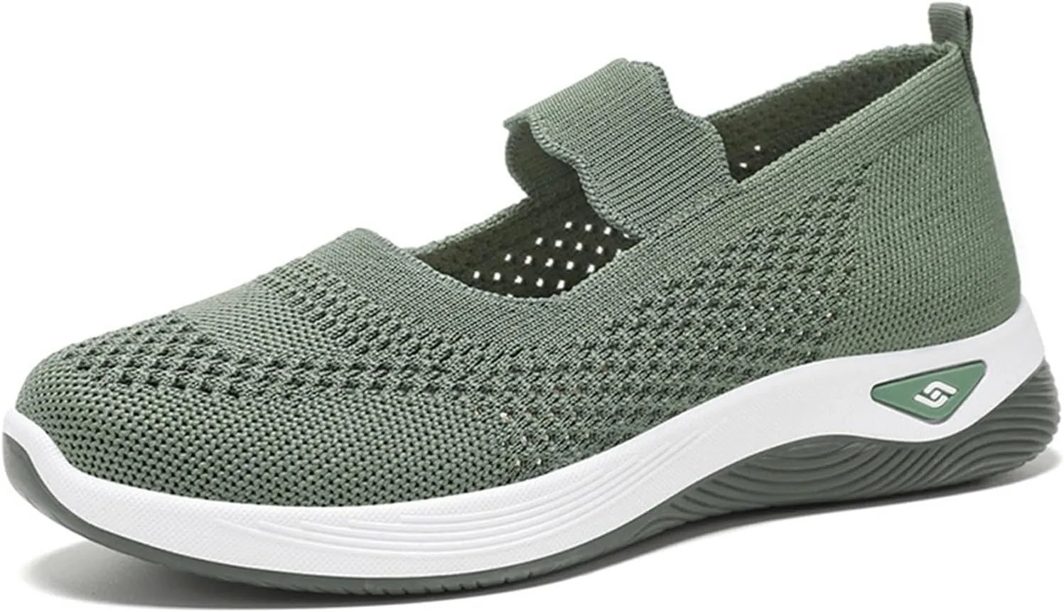 Non Slip Work Shoes Women Fashion Casual Work Shoes Chunky Sneakers Women's Soft Sole Mesh Comfort Orthopedic Basketball Shoe Grip Loafers Casual Slip On