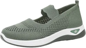 Non Slip Work Shoes Women Fashion Casual Work Shoes Chunky Sneakers Women's Soft Sole Mesh Comfort Orthopedic Basketball Shoe Grip Loafers Casual Slip On