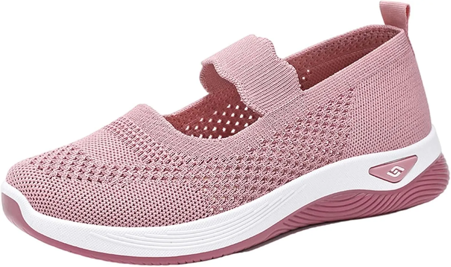 Non Slip Work Shoes Women Fashion Casual Work Shoes Chunky Sneakers Women's Soft Sole Mesh Comfort Orthopedic Basketball Shoe Grip Loafers Casual Slip On