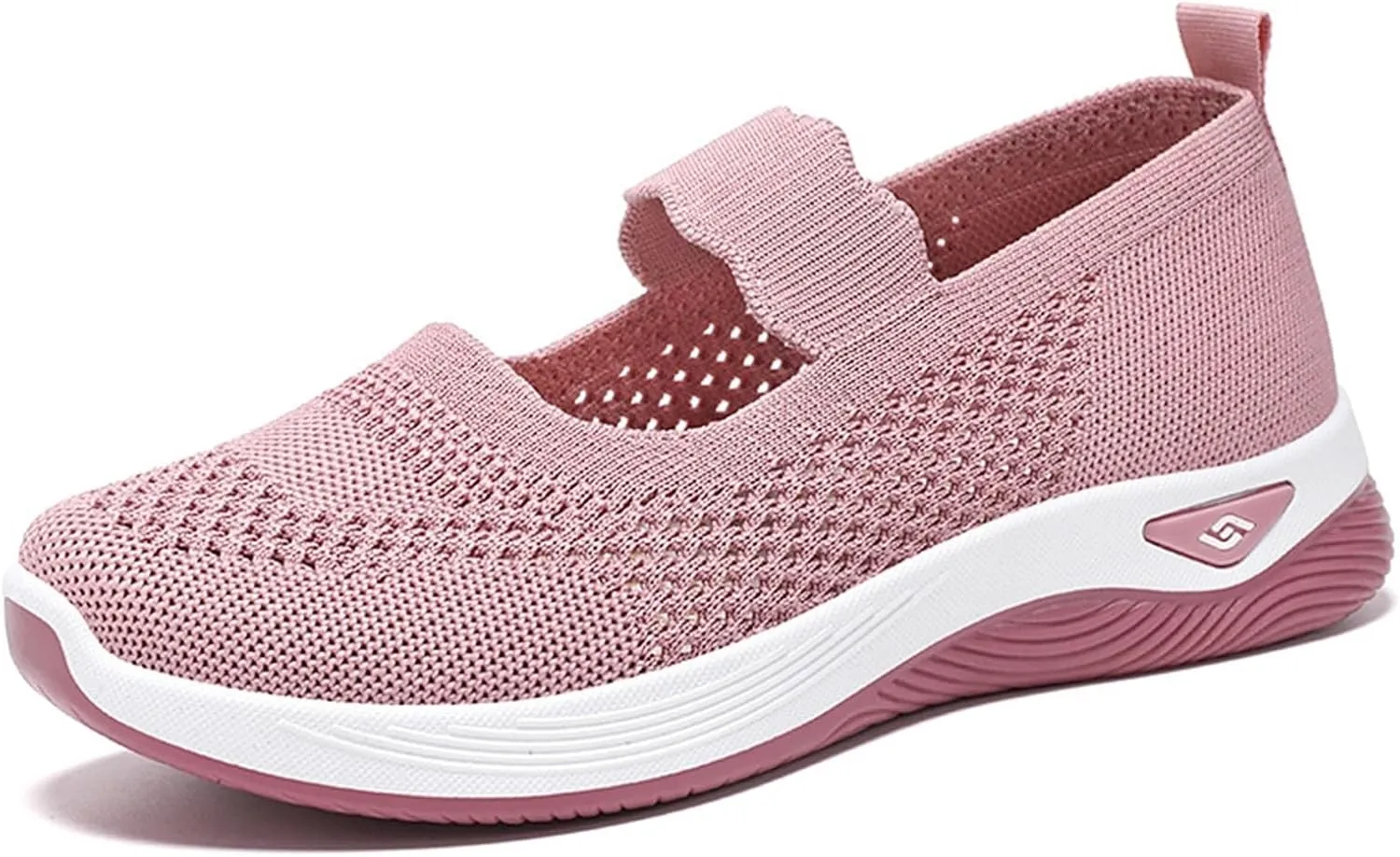 Non Slip Work Shoes Women Fashion Casual Work Shoes Chunky Sneakers Women's Soft Sole Mesh Comfort Orthopedic Basketball Shoe Grip Loafers Casual Slip On