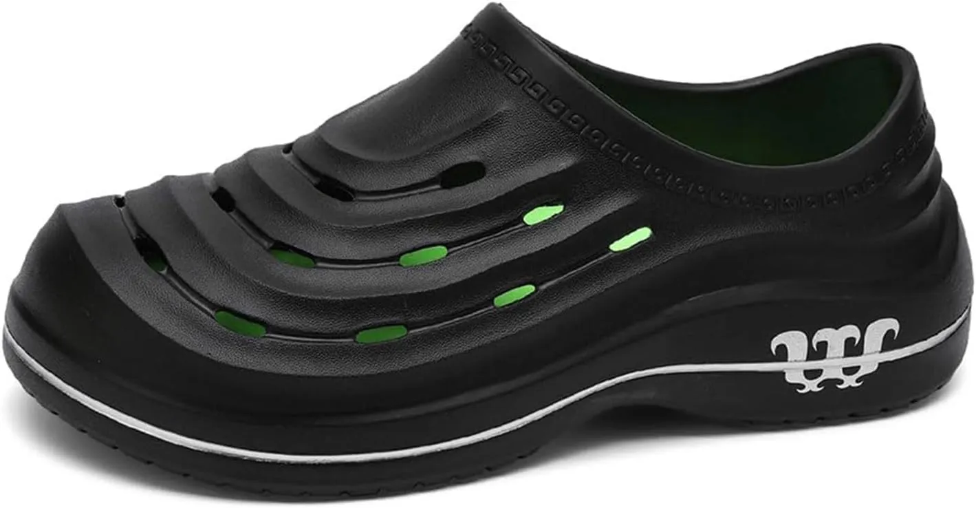 Non Slip Work Shoes Women Men Lightweight & Waterproof Food Service Chef Shoe Breathable Comfortable Nursing Nurse Shoes Wide Width Sneakers Garden Clogs
