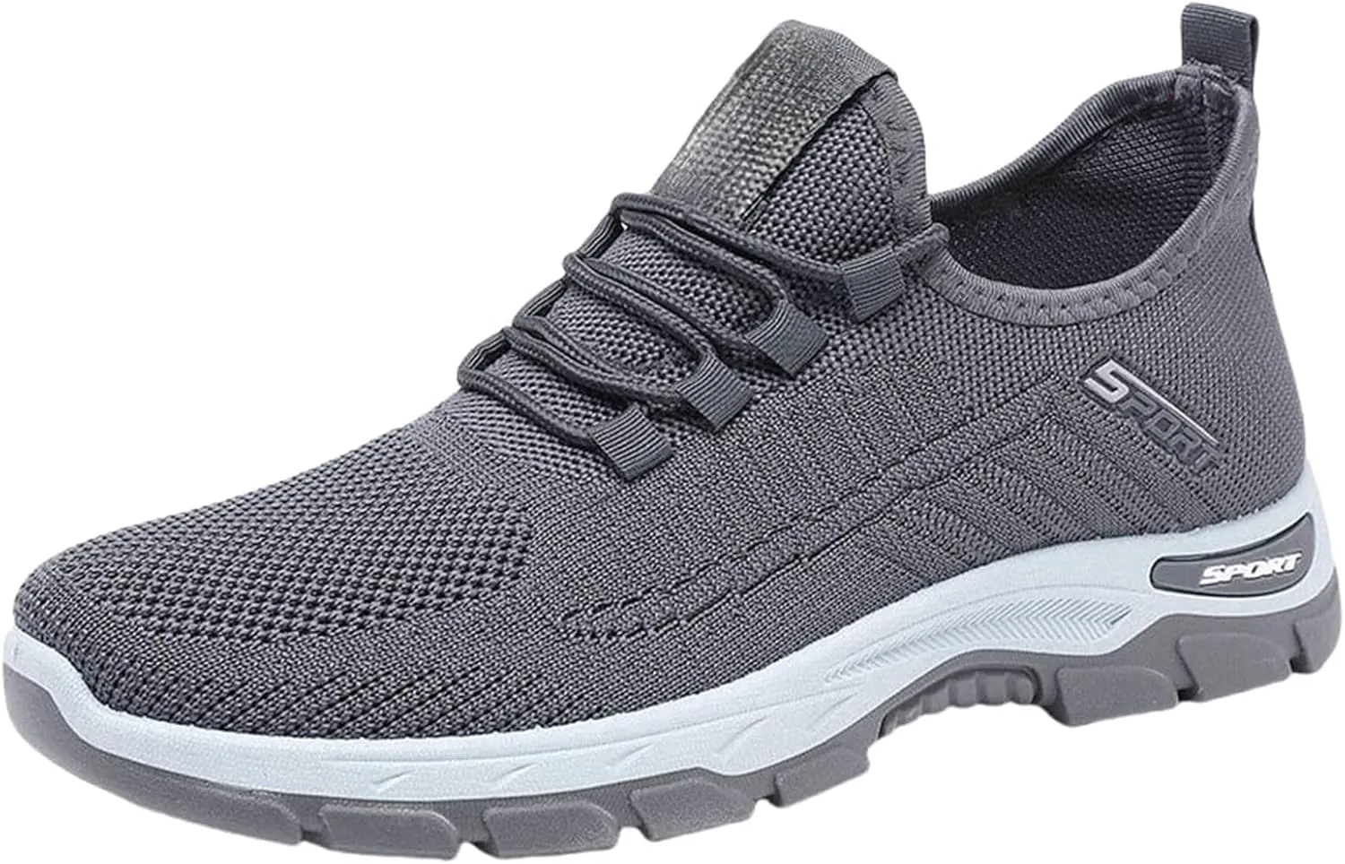 Orthopedic Shoes Slip On Mesh Breathable Wide Toe Box Sneakers Arch Support Non-Slip Walking Sneakers Gym Tennis Athletic Workout Trainer Comfortable Diabetes Shoes