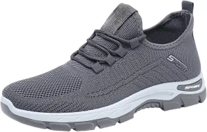 Orthopedic Shoes Slip On Mesh Breathable Wide Toe Box Sneakers Arch Support Non-Slip Walking Sneakers Gym Tennis Athletic Workout Trainer Comfortable Diabetes Shoes