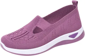 Orthopedic Sneakers for Women Slip On Walking Shoes with Arch Support Comfortable Casual Loafers Plantar Fasciitis Relief Foot Pain Diabetic Swollen Feet