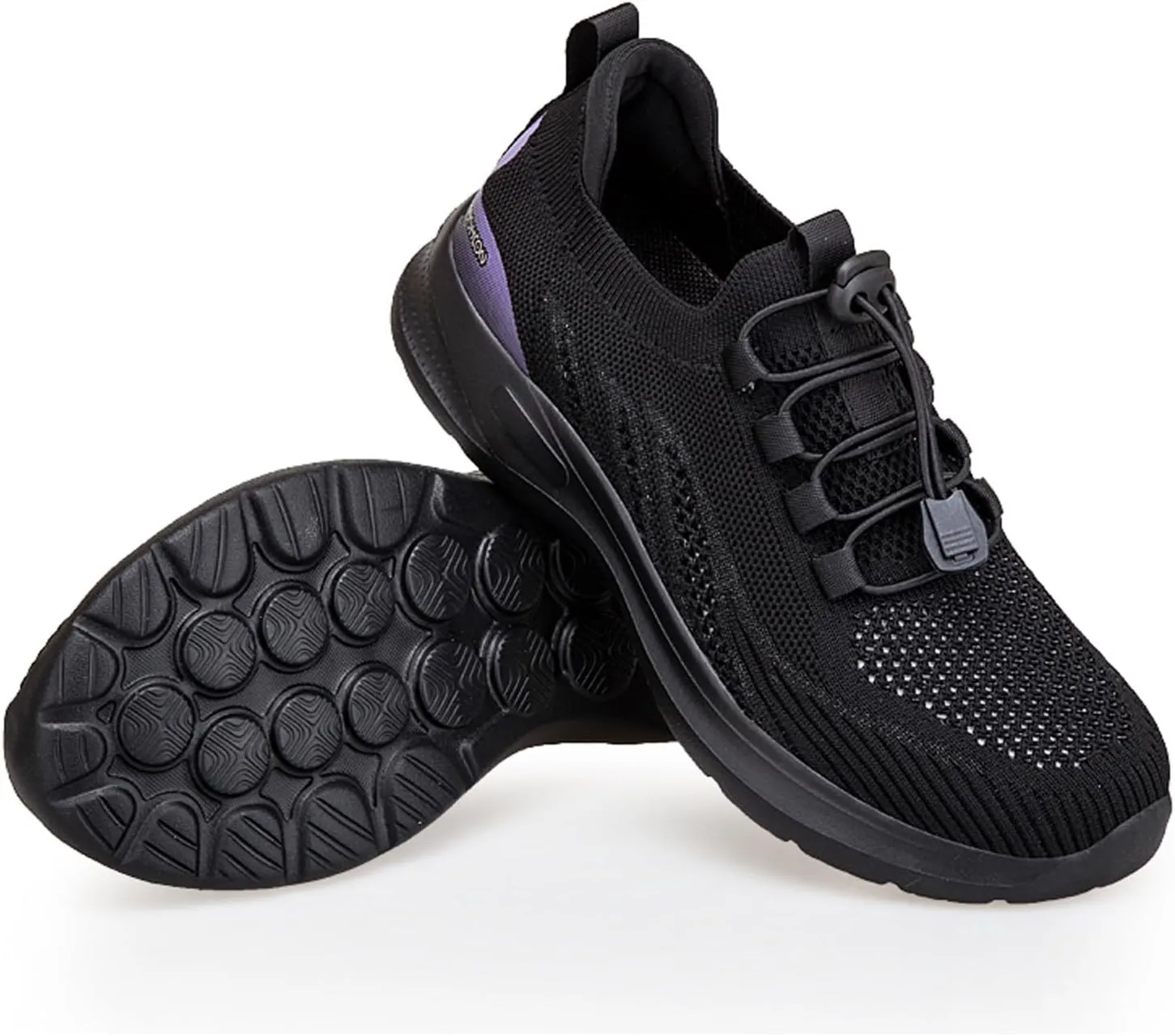 Plantar Fasciitis Shoes Women Non Slip Women's Hiking Shoes Wide Toe Box Walking Shoes Women Arch Support Slip On Sneakers Wide Toe Box Gym Shoes Women Black Comfy Shoes Women Work