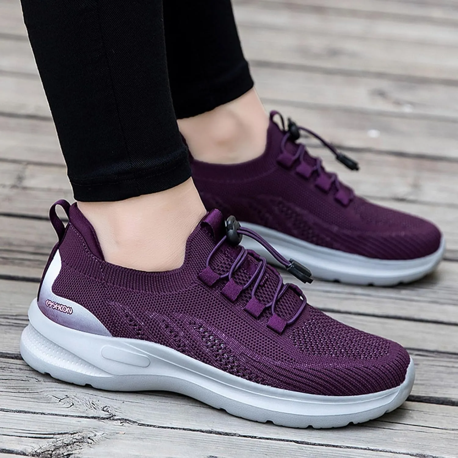 Platform Sneakers for Women Slip On Women's Slip On Shoes Size 6.5 Wide Black Non Slip Nurse Shoes for Women Womens Sneakers Black Sole Extra Wide Width Women's Diabetic Athletic Slip On Shoes