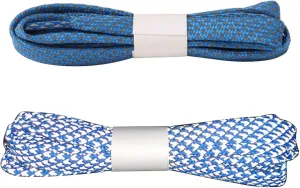 Reflective Shoe Laces for Sneakers Shoes 2 Pairs Fashion Flat 10MM Shoelaces for Adults Kids Night Safety Boots Laces
