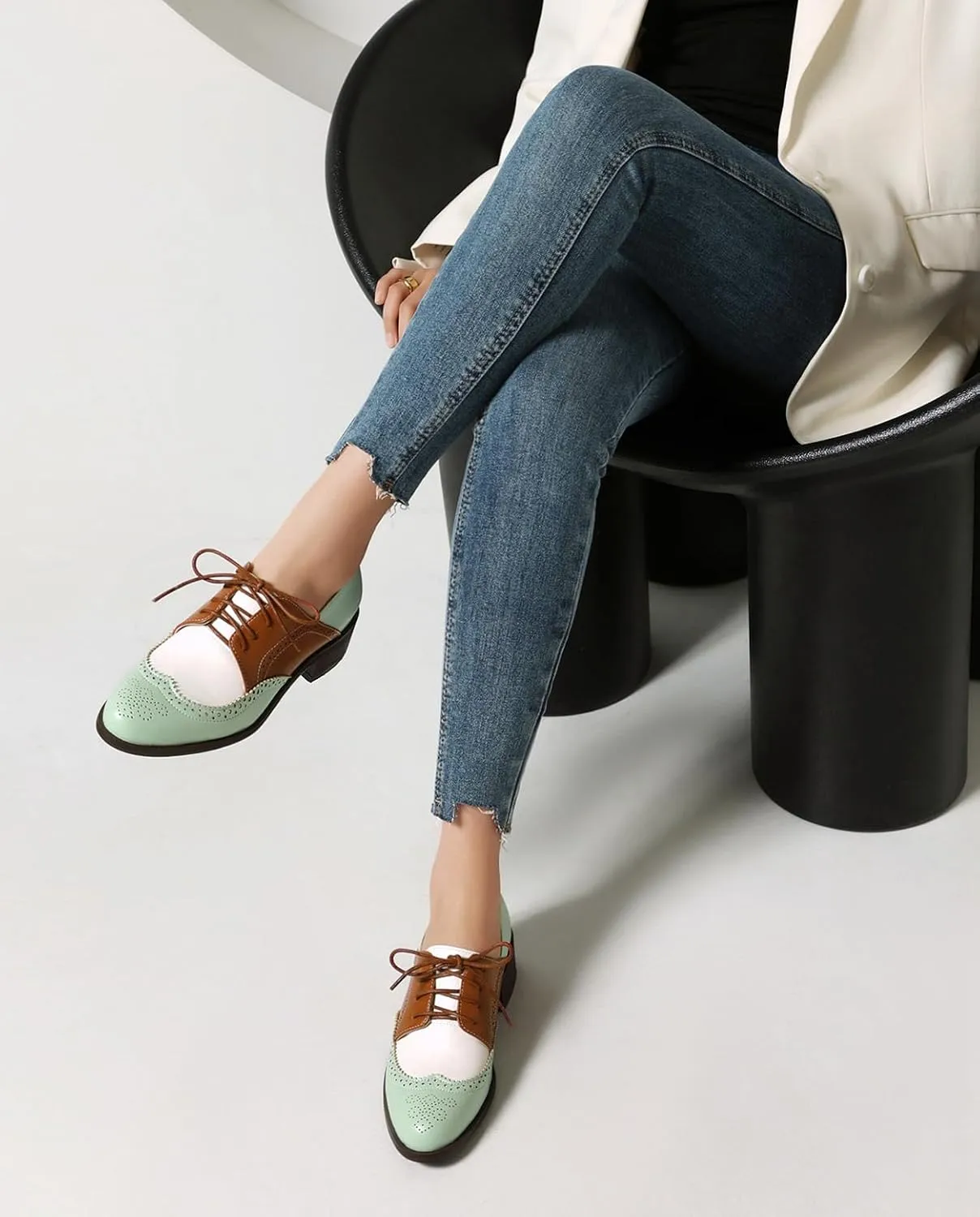 Roimaash Womens Brogues and Oxfords Unisex Shoes