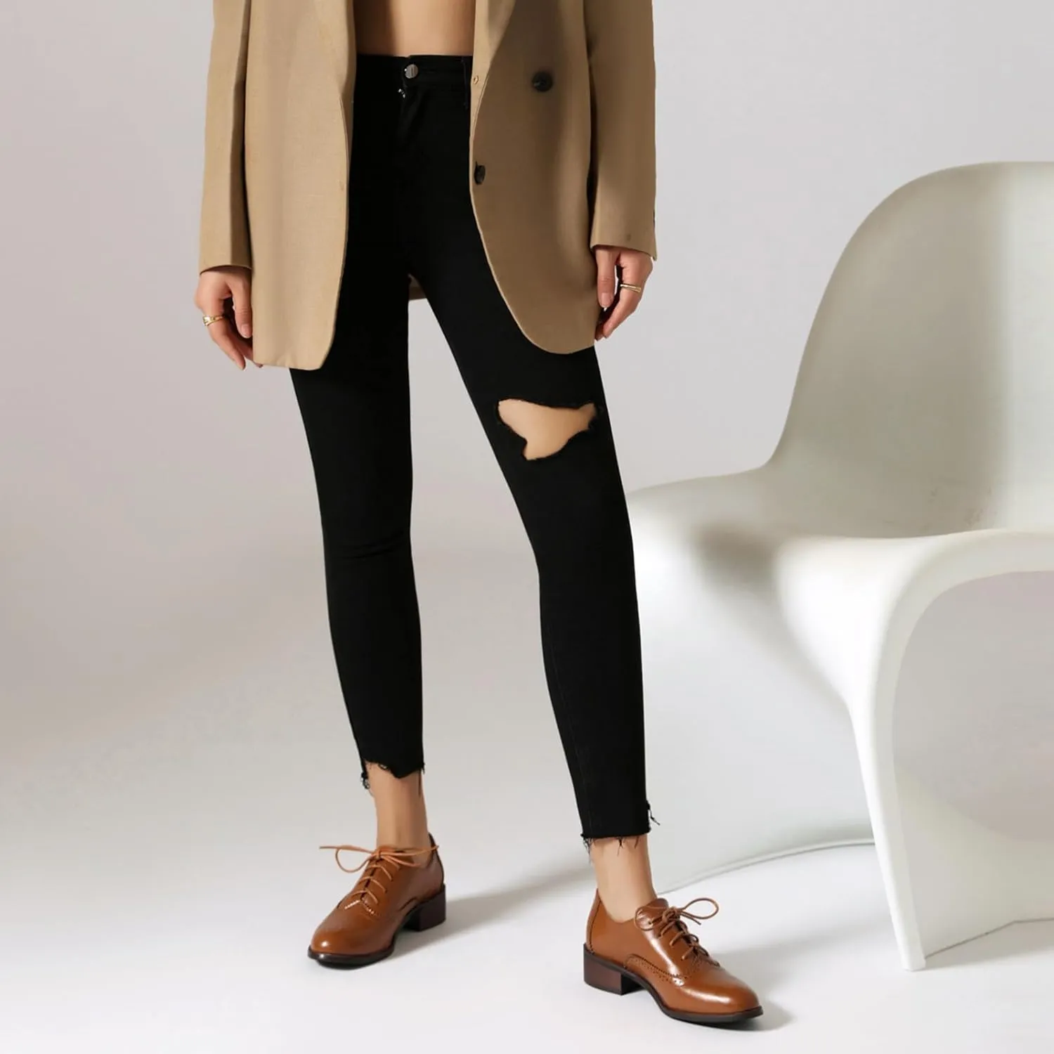Roimaash Womens Brogues and Oxfords Unisex Shoes