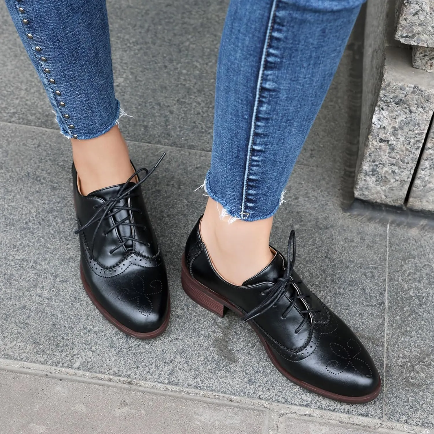 Roimaash Womens Brogues and Oxfords Unisex Shoes
