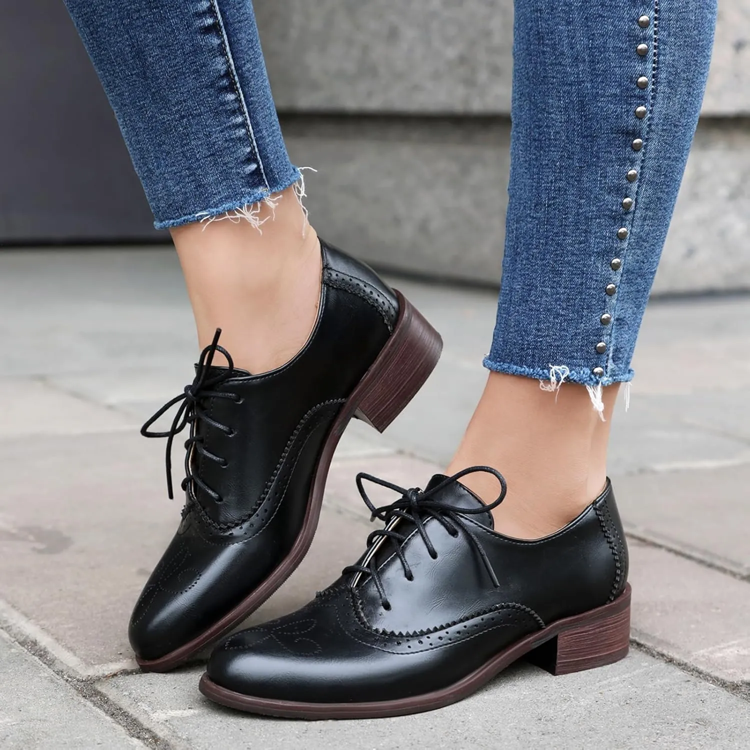 Roimaash Womens Brogues and Oxfords Unisex Shoes