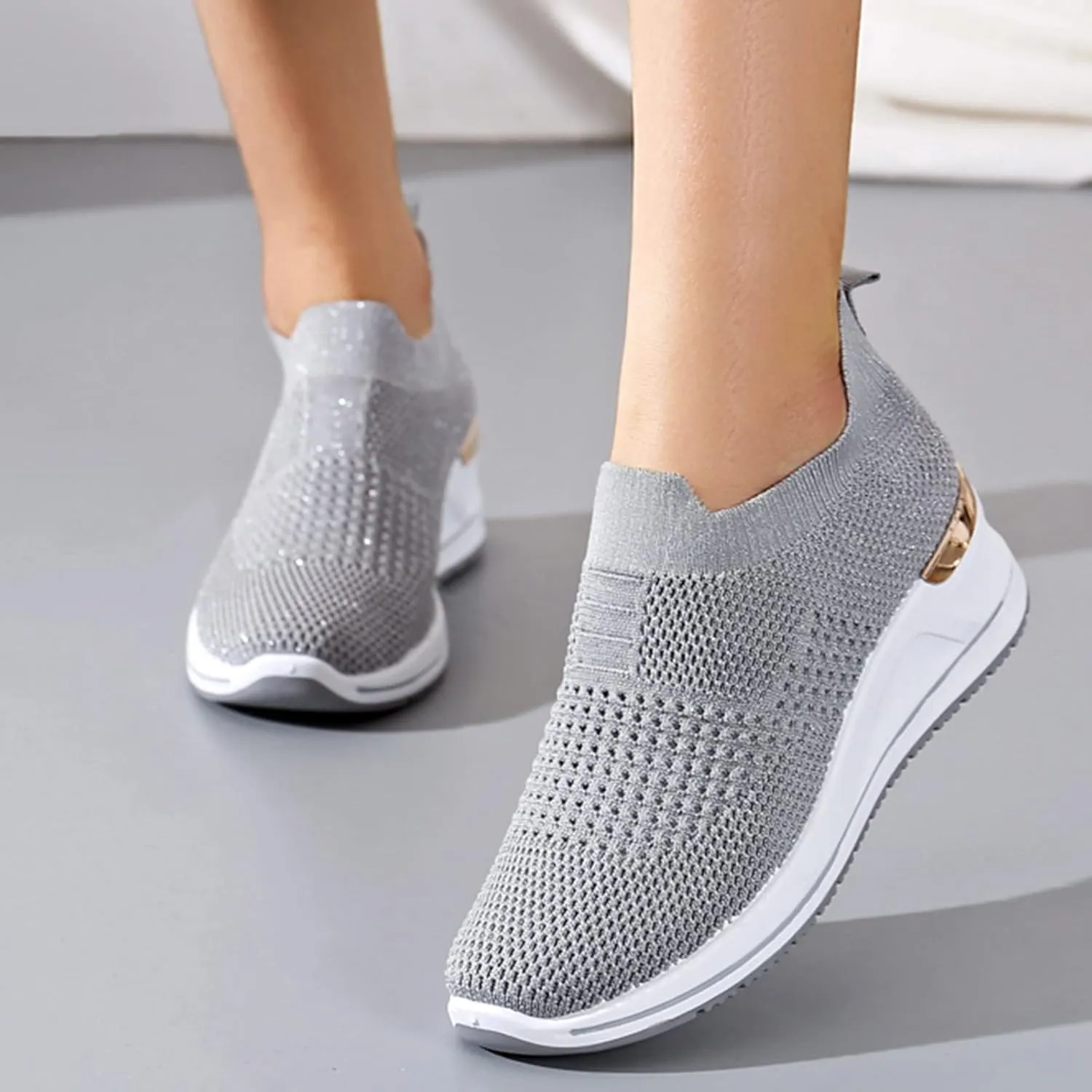 Running Shoes Women Casual Lace Up Nonslip Walking Shoes Womens Shoes Fall Women's Fashion Lace Up Sneakers