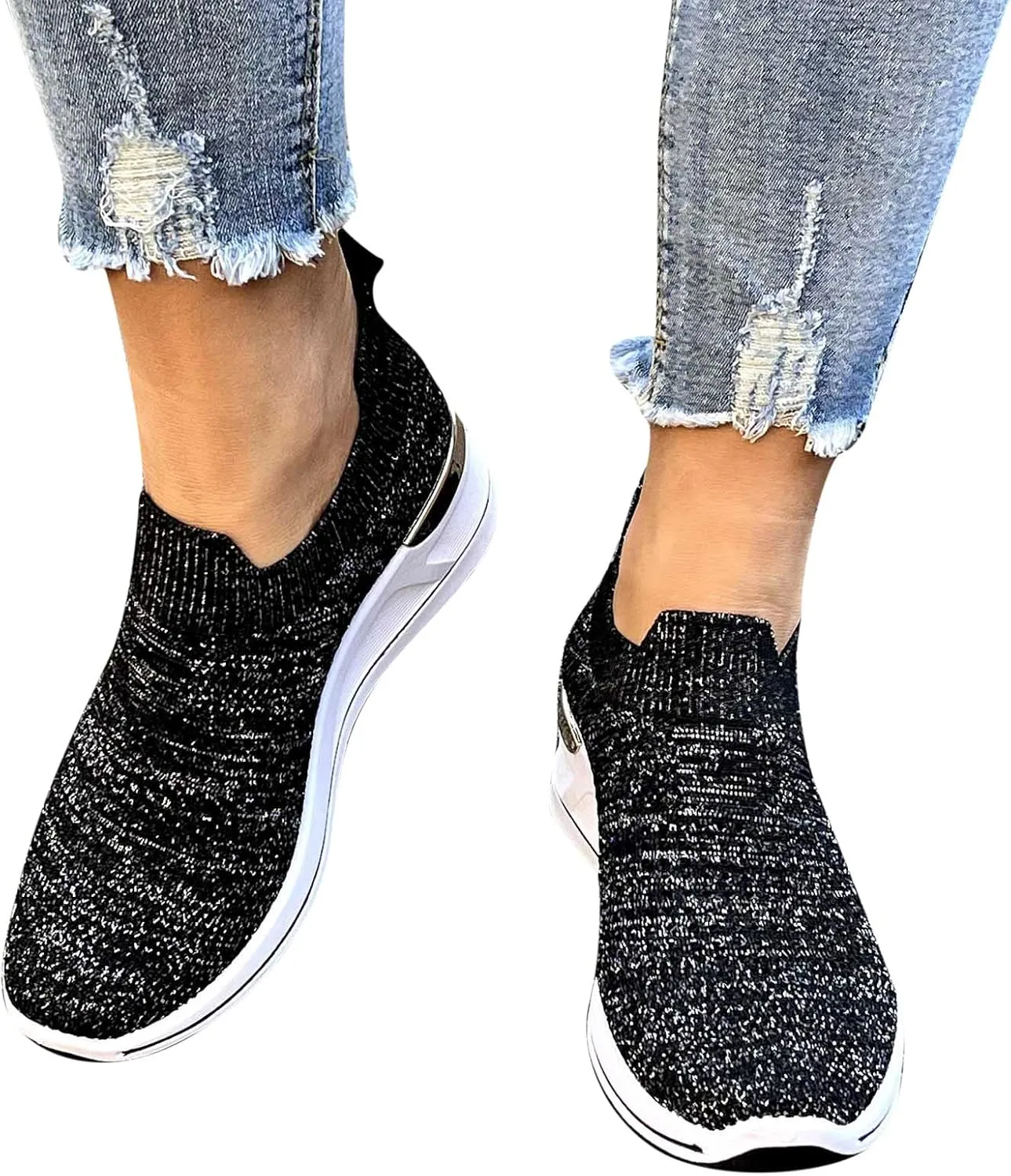 Running Shoes Women Casual Lace Up Nonslip Walking Shoes Womens Shoes Fall Women's Fashion Lace Up Sneakers